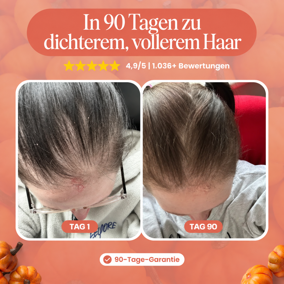 Für voller & dichter wirkendes Haar – HaarVoll Kürbiskernöl Weichkapseln