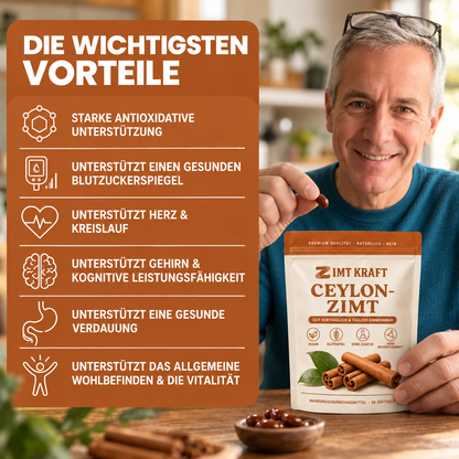 Ceylon Cinnamon 7200mg Equivalent with MCT Oil